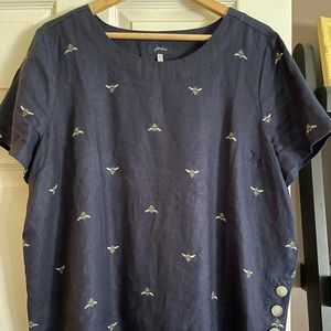NWOT Joules Linen Top